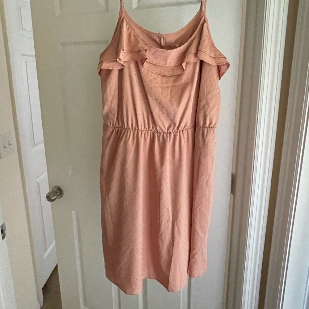 Brand New!!Blush pink gold studded Mini Dress!  👛